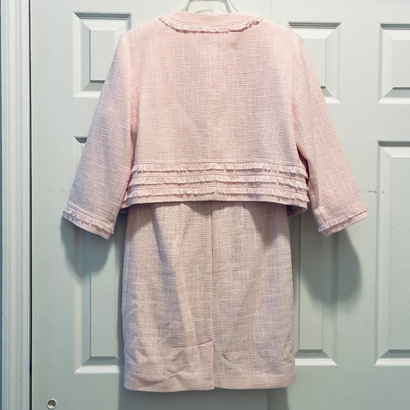 Pink Tweed Short sleeve Dress - Picture 10 of 11